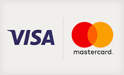 Visa and Mastercard accepted
